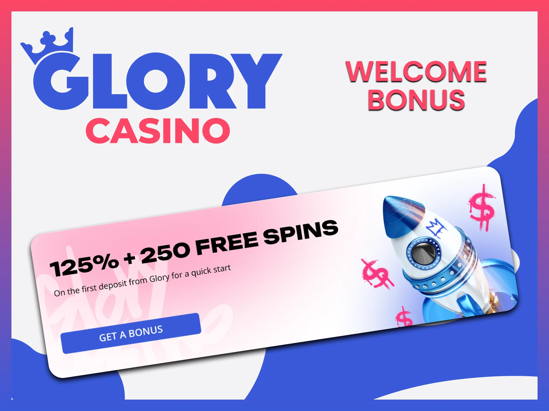The best betting conditions are provided with nice compliments for Glory Casino users.