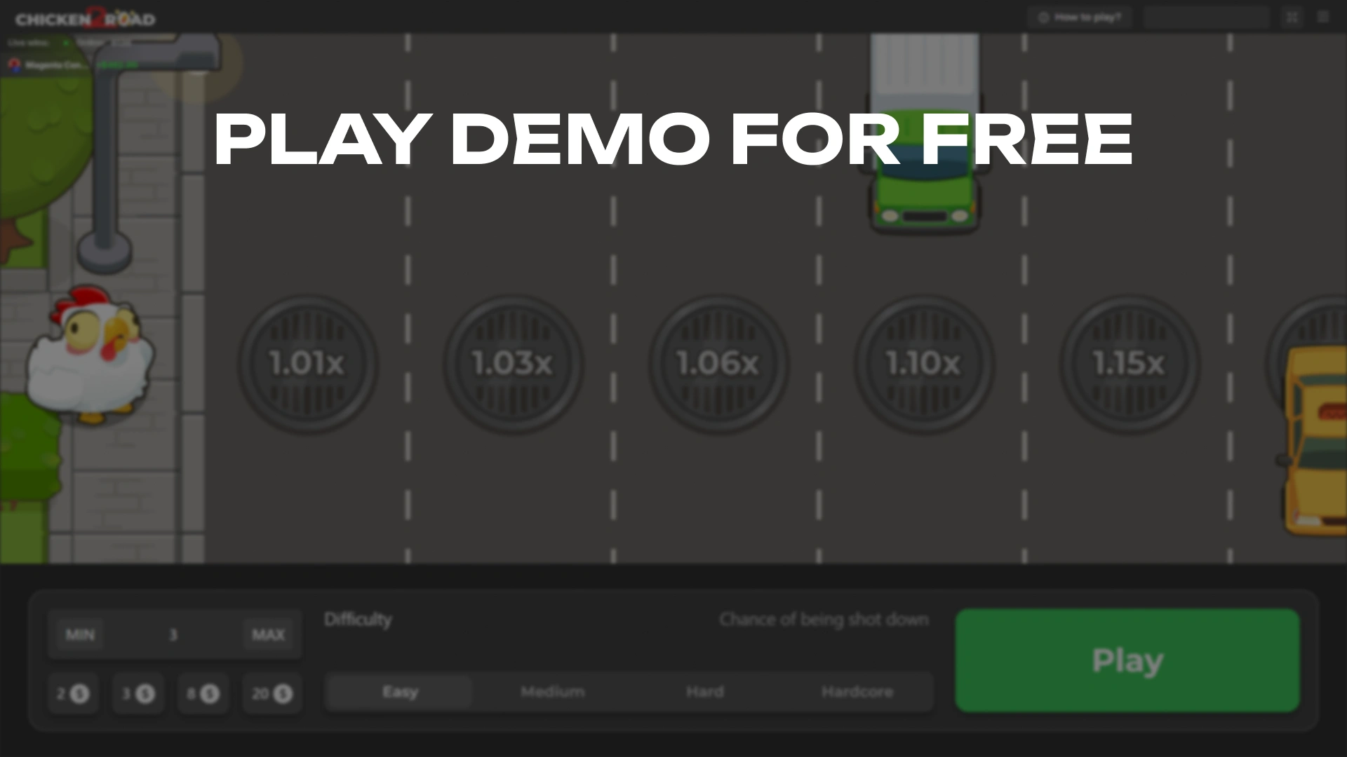 Try the free Demo Version of Chicken Road 2 to practice your strategy at Glory Casino.