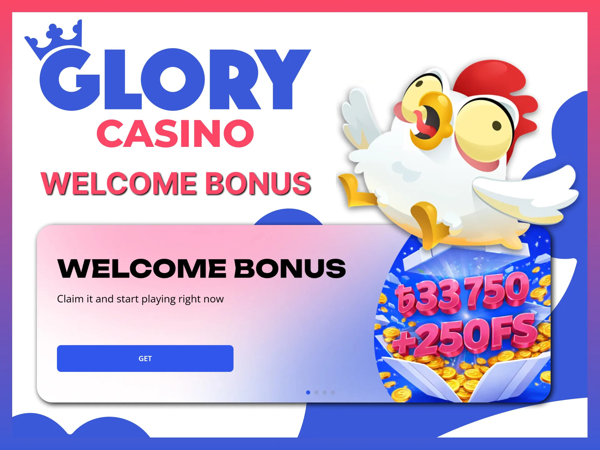 Claim your massive Welcome Bonus to start playing the Chicken Road game at Glory Casino.